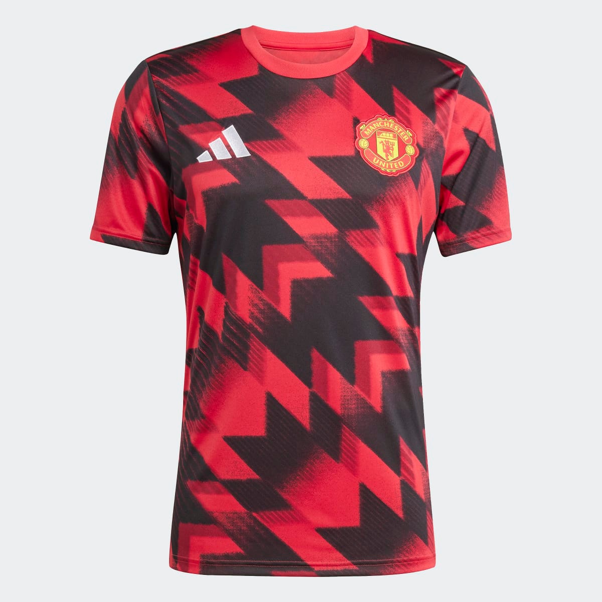 T-shirt de Homem Manchester United FC 2025-2026 Aquecimento Vermelho / Preto-7