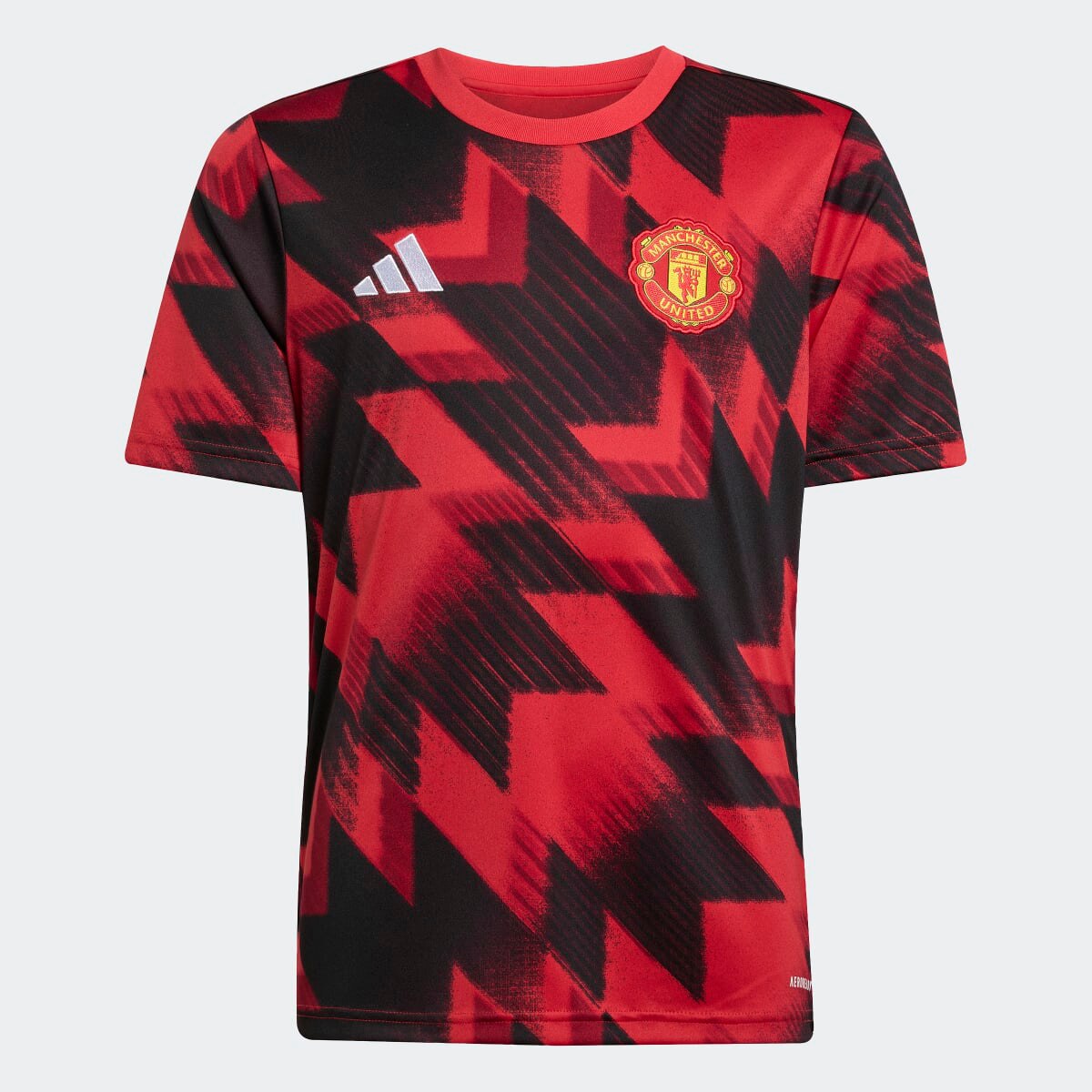 T-shirt de Criança Manchester United FC 2025-2026 Aquecimento Vermelho / Preto-6