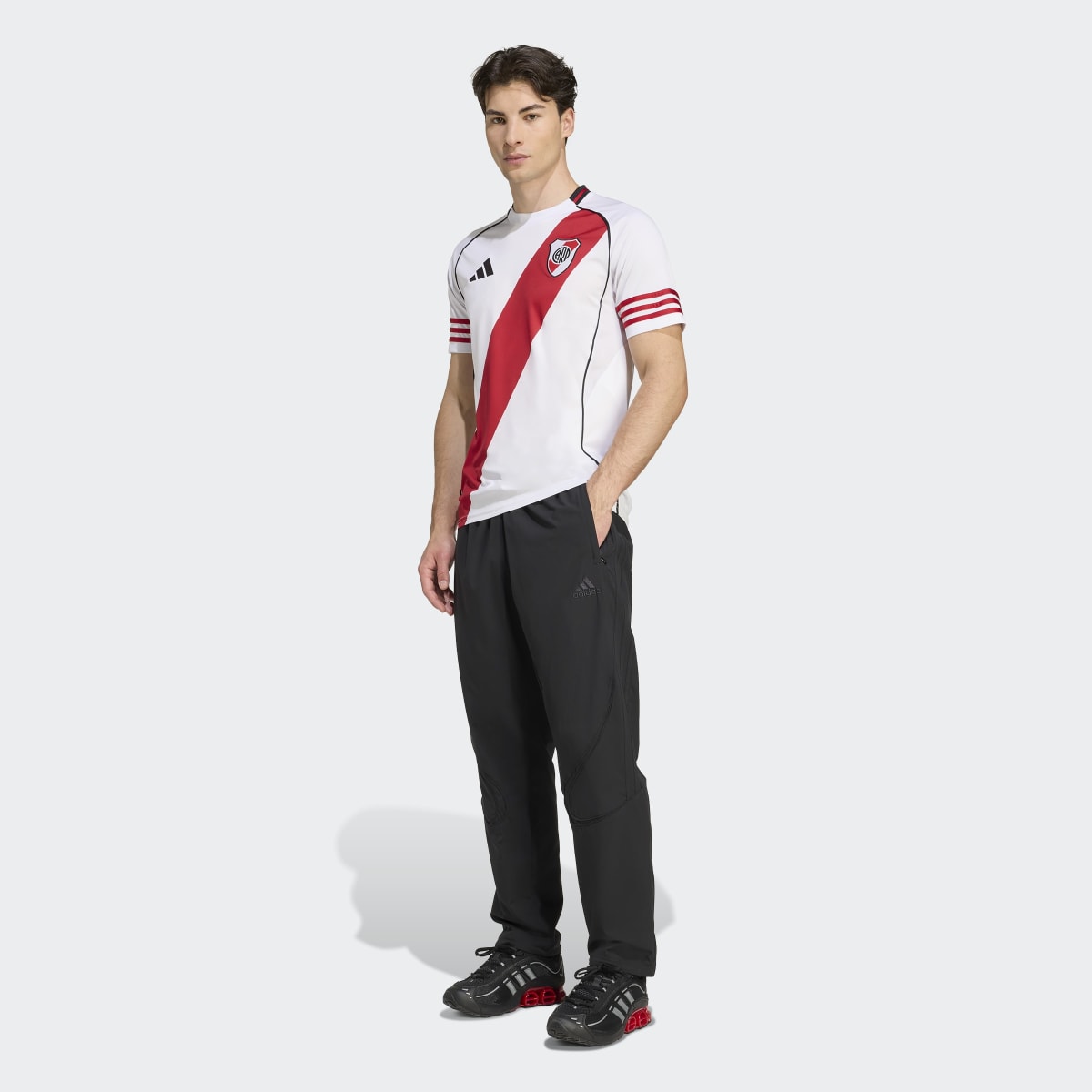 T-shirt de Homem 1.º Equipamento River Plate 2025-2026 Branco / Vermelho-6