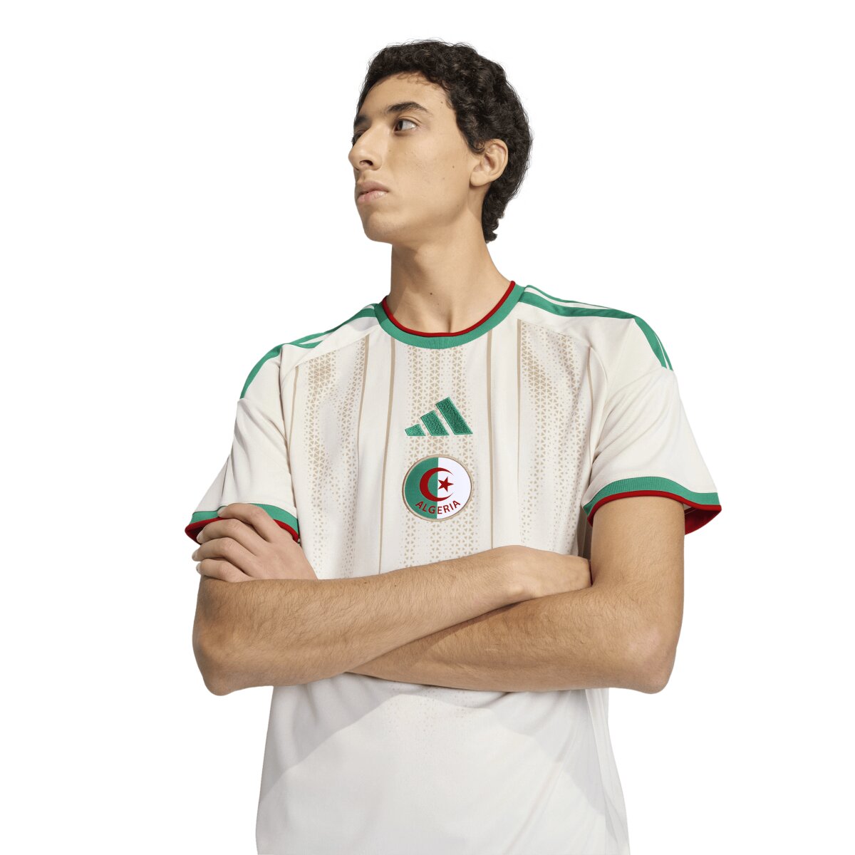 T-shirt de Homem 1.º Equipamento Argélia Mundial 2026 Branco-8