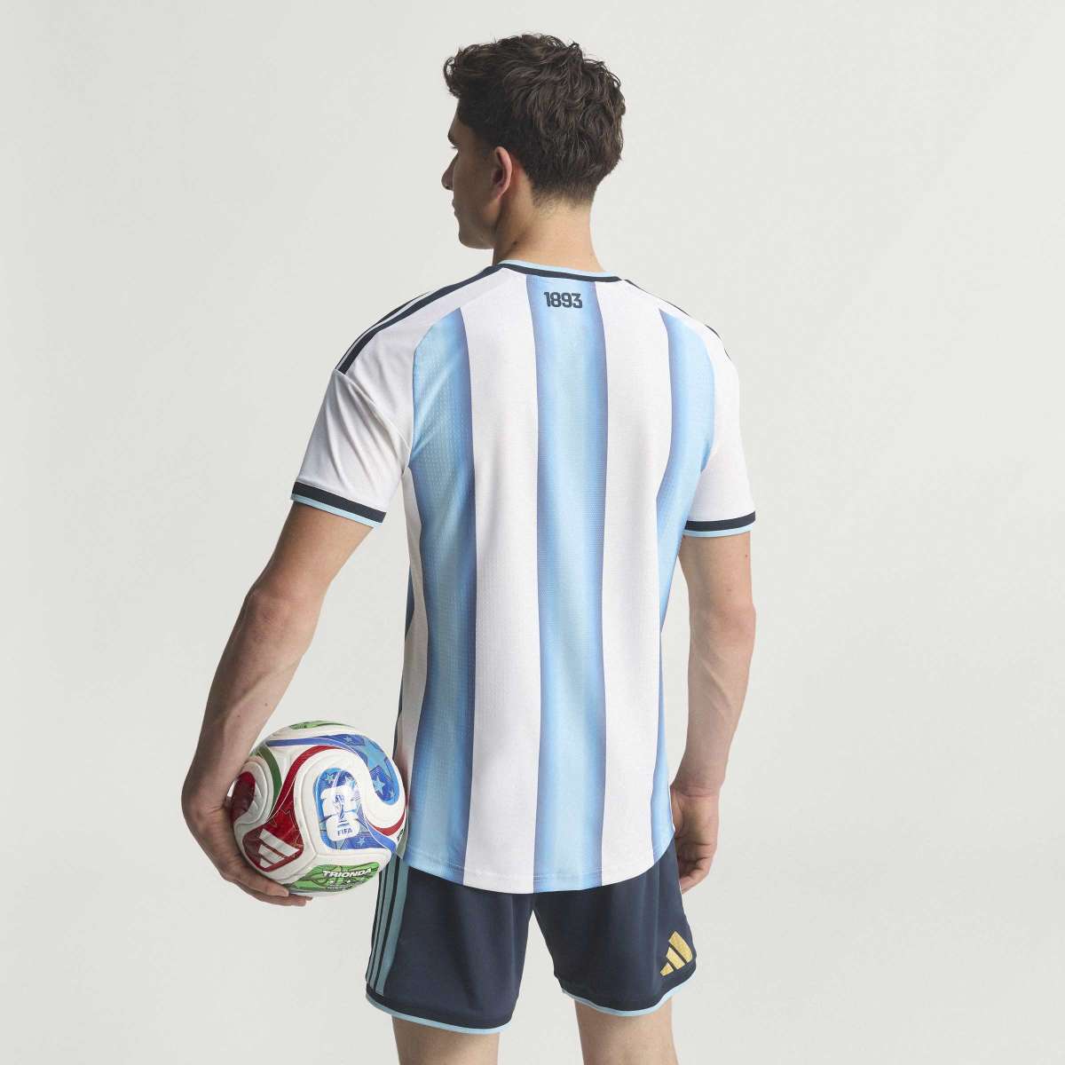 T-shirt de Homem 1.º Equipamento Argentina Mundial 2026 Authentic Branco / Azul-7