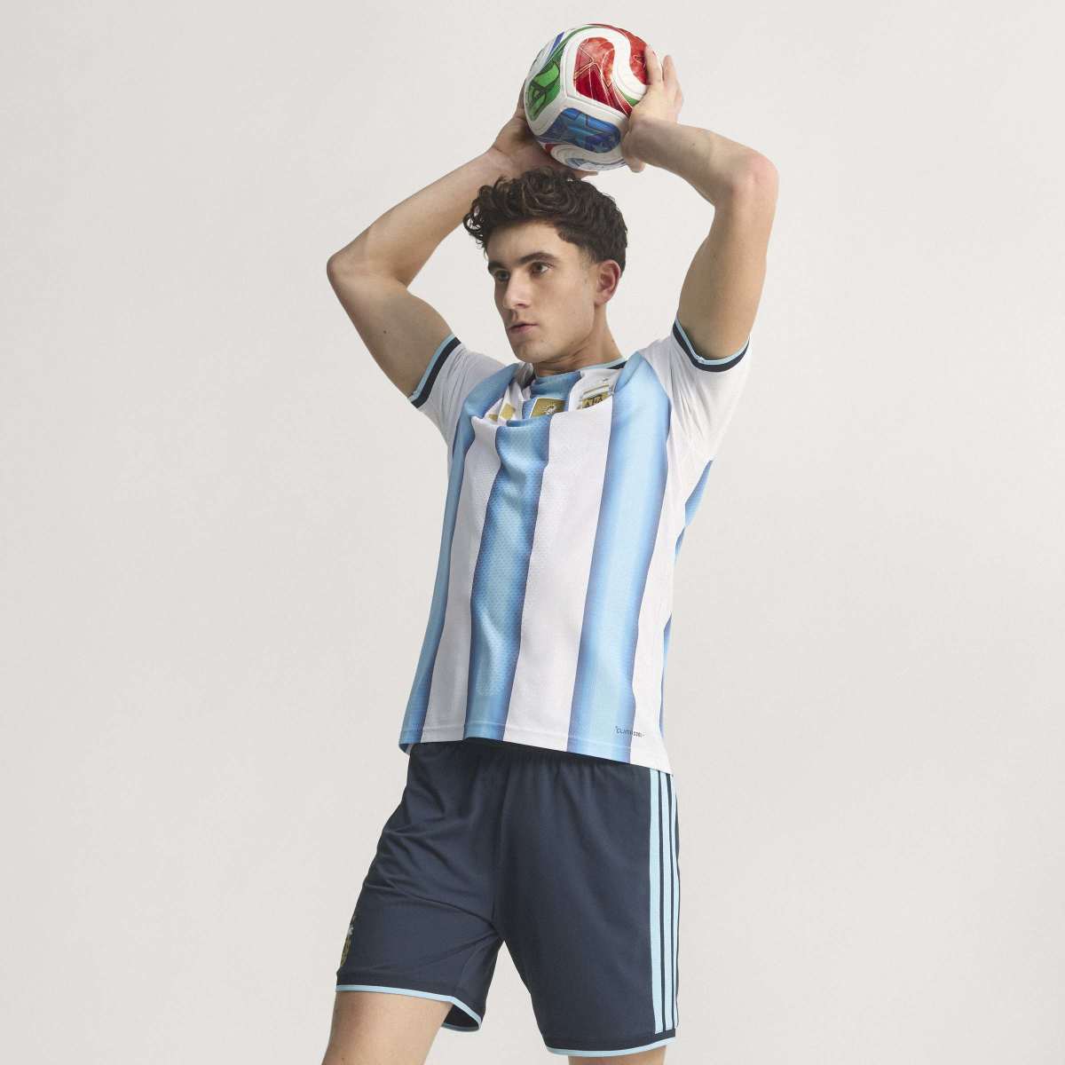 T-shirt de Homem 1.º Equipamento Argentina Mundial 2026 Authentic Branco / Azul-8