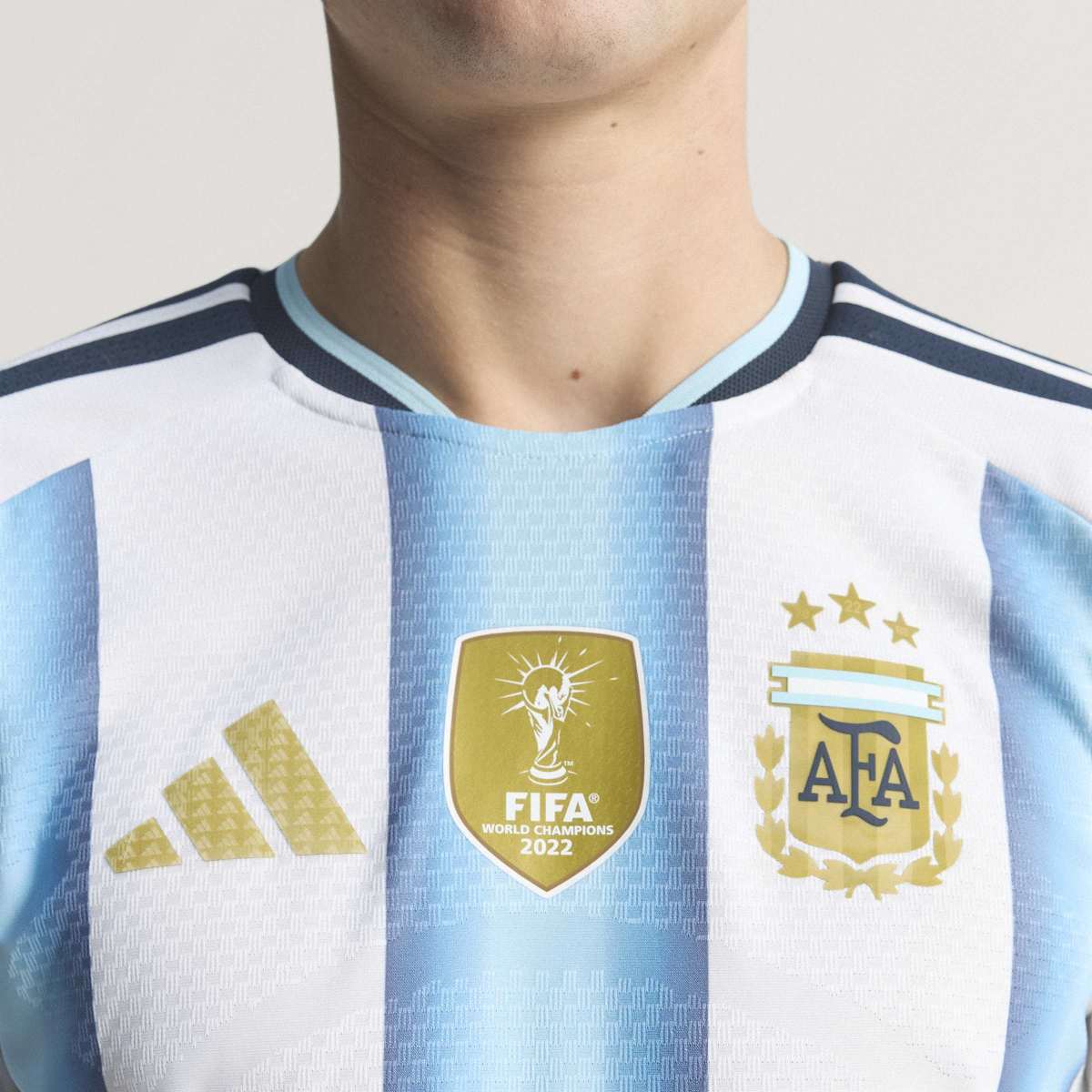 T-shirt de Homem 1.º Equipamento Argentina Mundial 2026 Authentic Branco / Azul-9