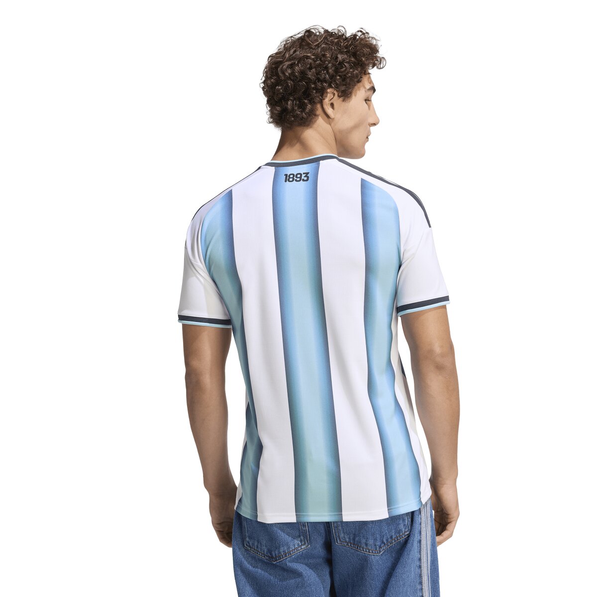 T-shirt de Homem 1.º Equipamento Argentina Mundial 2026 Branco / Azul-2