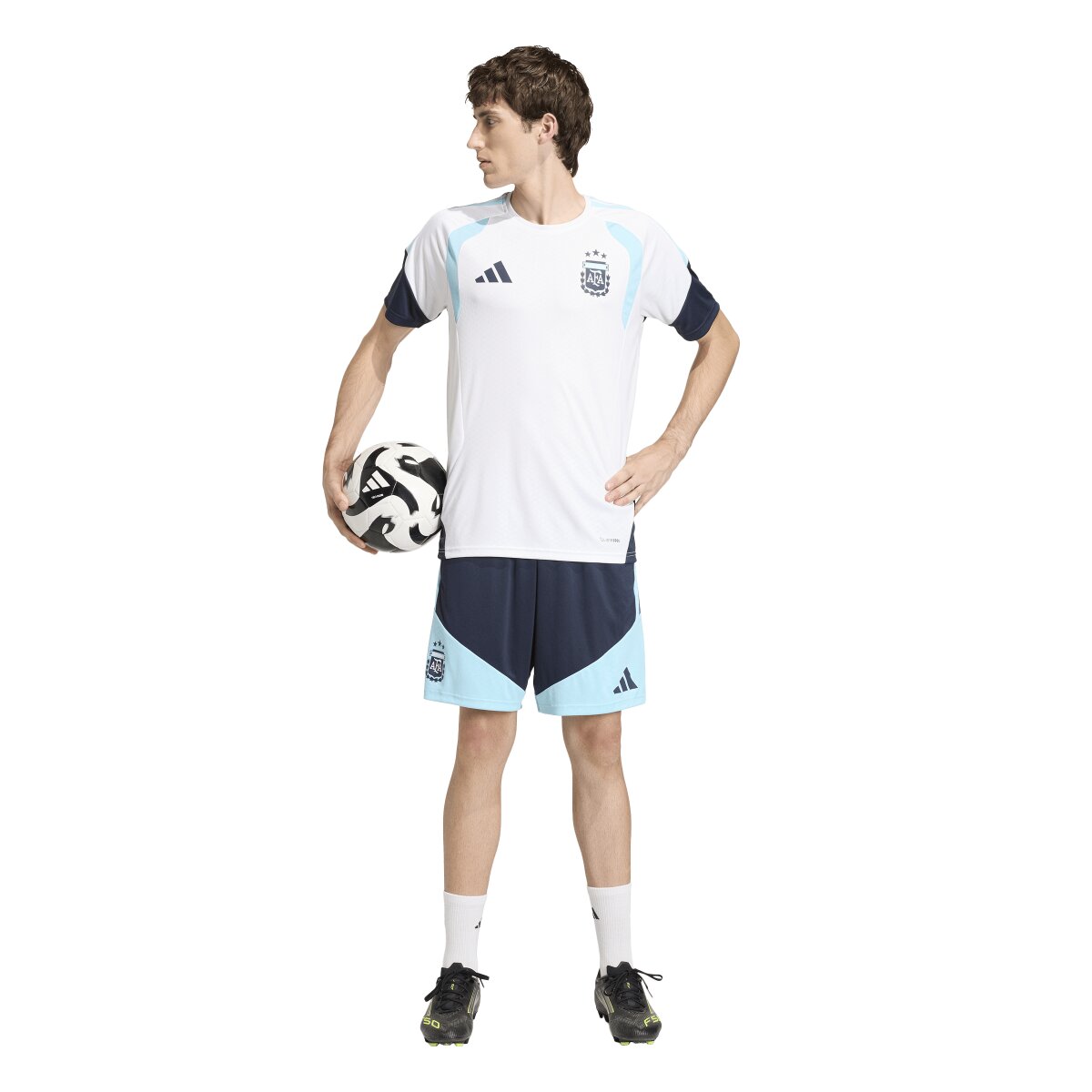 T-shirt de Homem Argentina Mundial 2026 Tiro Treino Branco-4