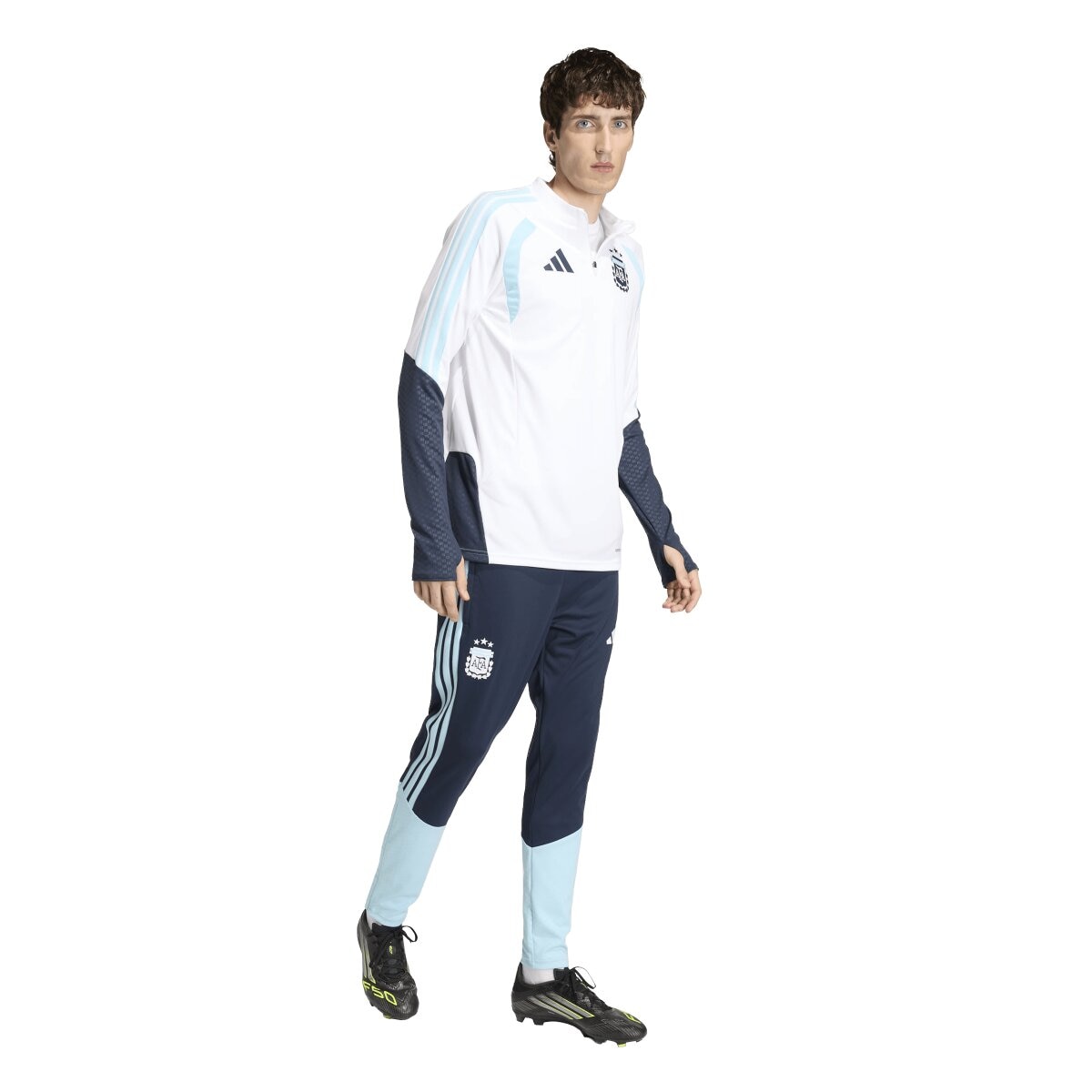 T-shirt de Homem Argentina Mundial 2026 Tiro Treino Branco-3