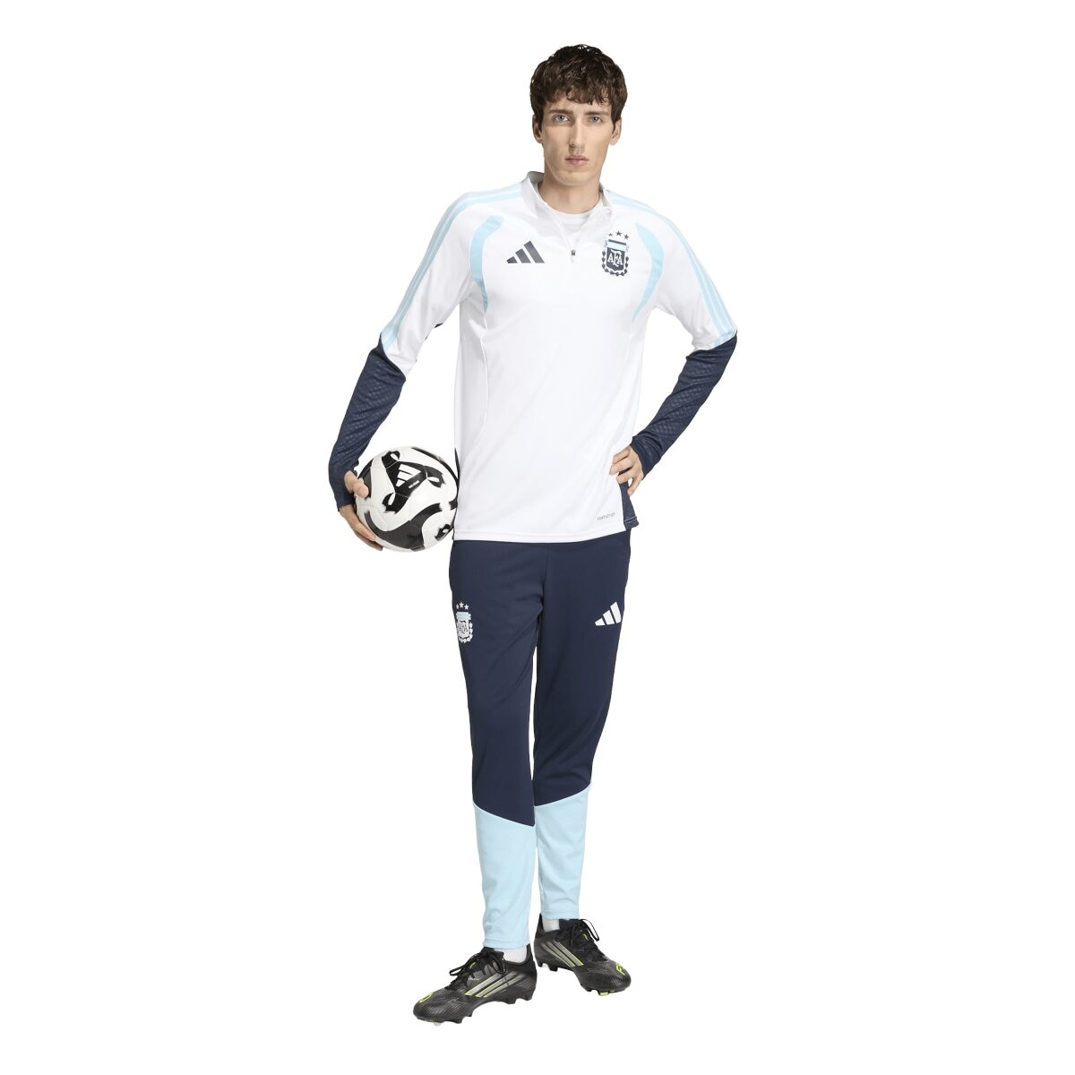 T-shirt de Homem Argentina Mundial 2026 Tiro Treino Branco-4