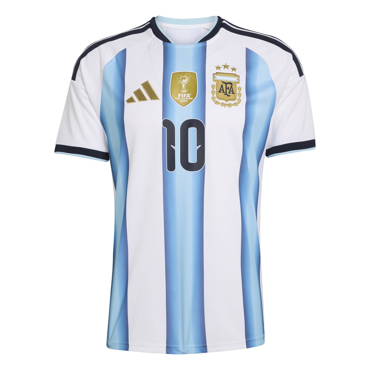 T-shirt de Homem 1.º Equipamento Argentina Mundial 2026 Messi Branco / Azul-6