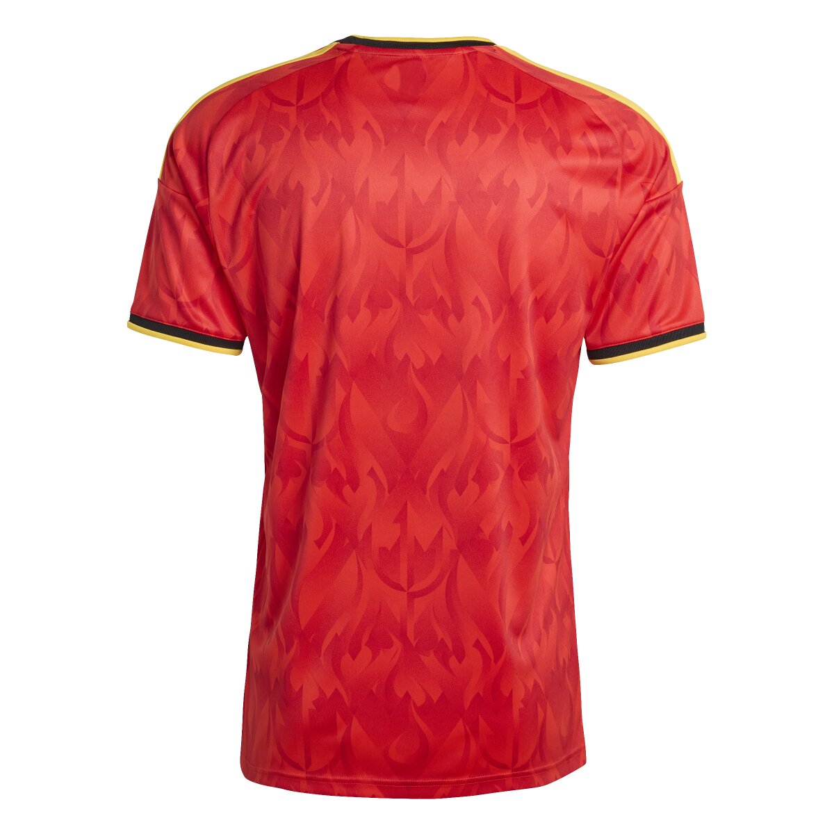 T-shirt de Homem 1.º Equipamento Bélgica Mundial 2026 Vermelho / Amarelo-7