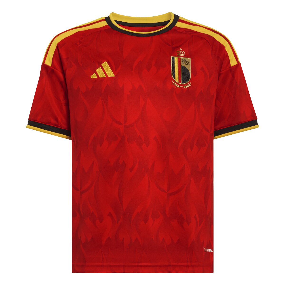 T-shirt de Criança 1.º Equipamento Bélgica Mundial 2026 Vermelho / Amarelo-8