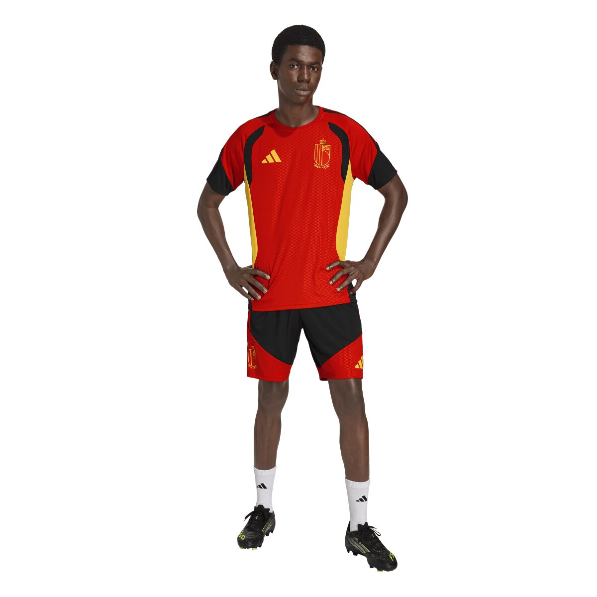 T-shirt de Homem Bélgica Mundial 2026 Tiro Treino Vermelho-3