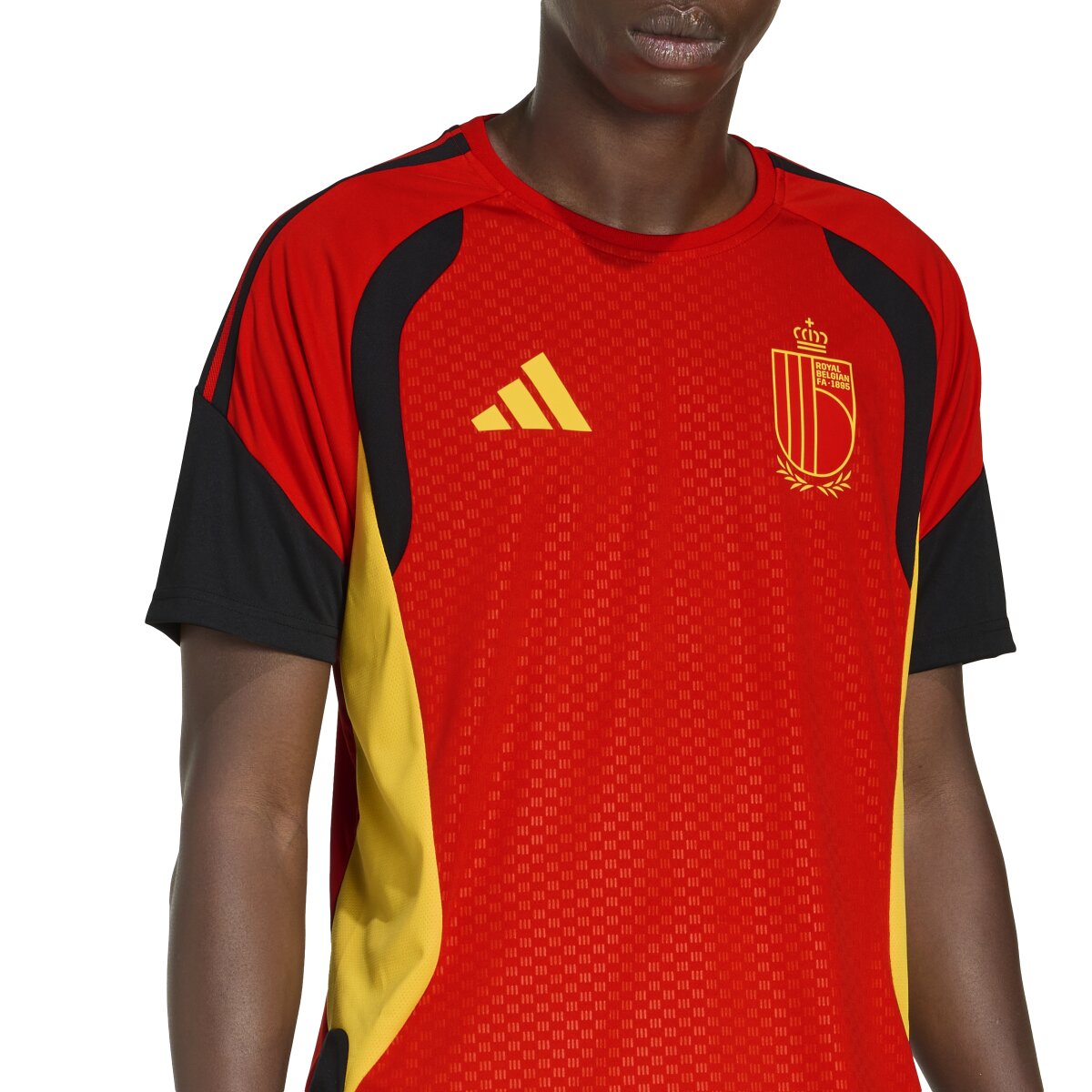 T-shirt de Homem Bélgica Mundial 2026 Tiro Treino Vermelho-5