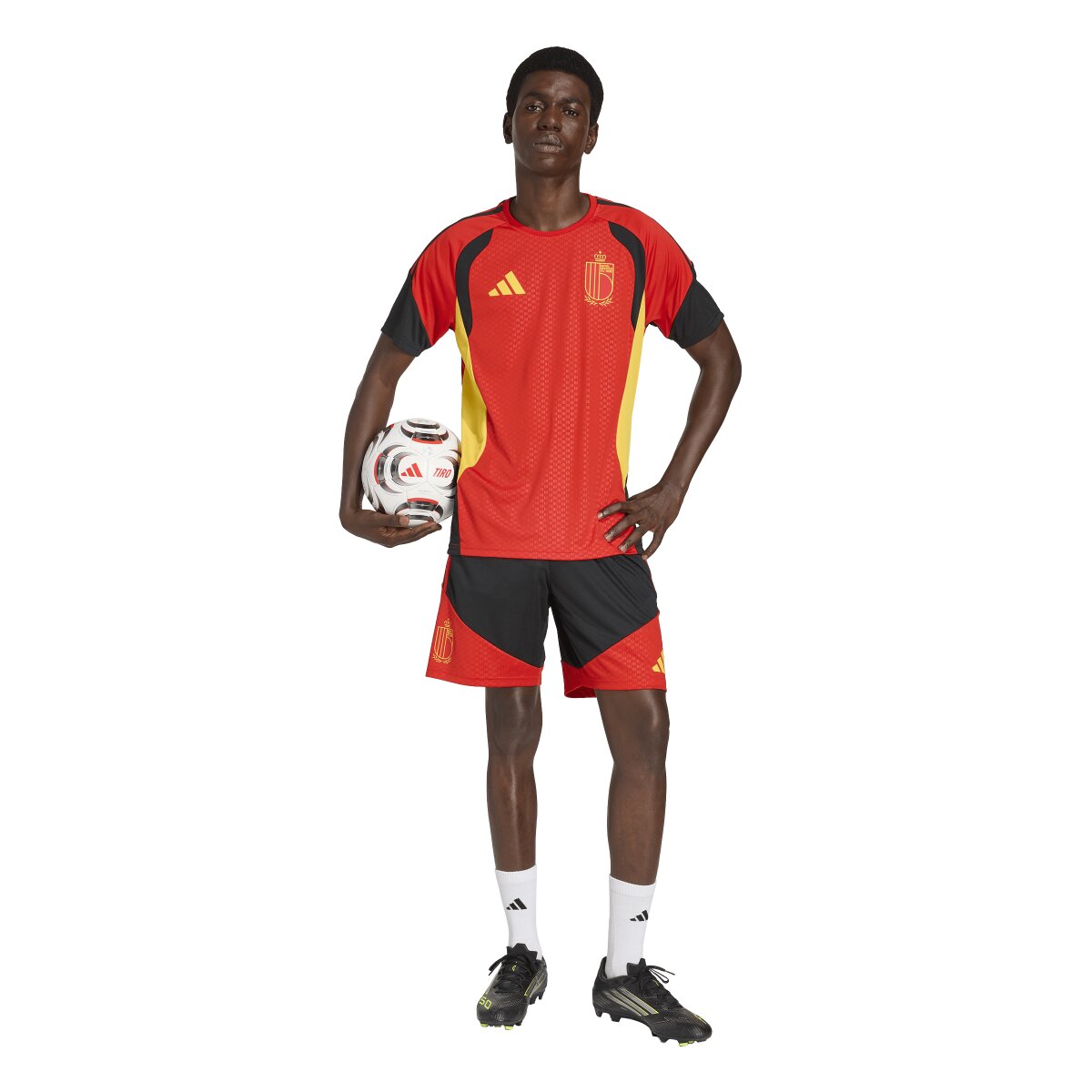 Calções de Homem Bélgica Mundial 2026 Tiro Treino Preto-4