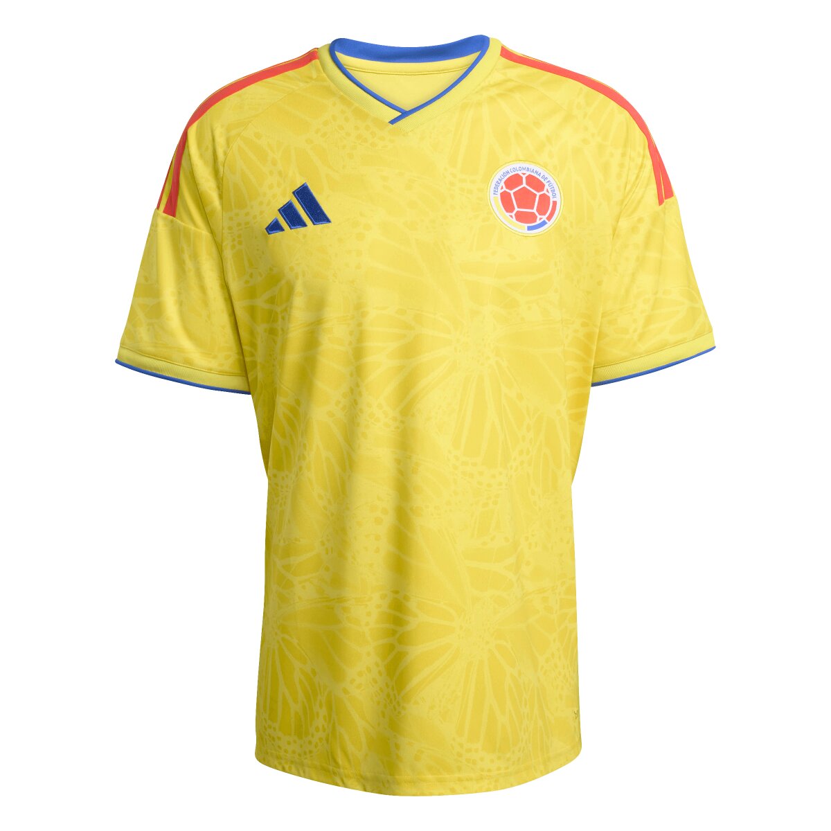 T-shirt de Homem 1.º Equipamento Colômbia Mundial 2026 Amarelo / Azul-6