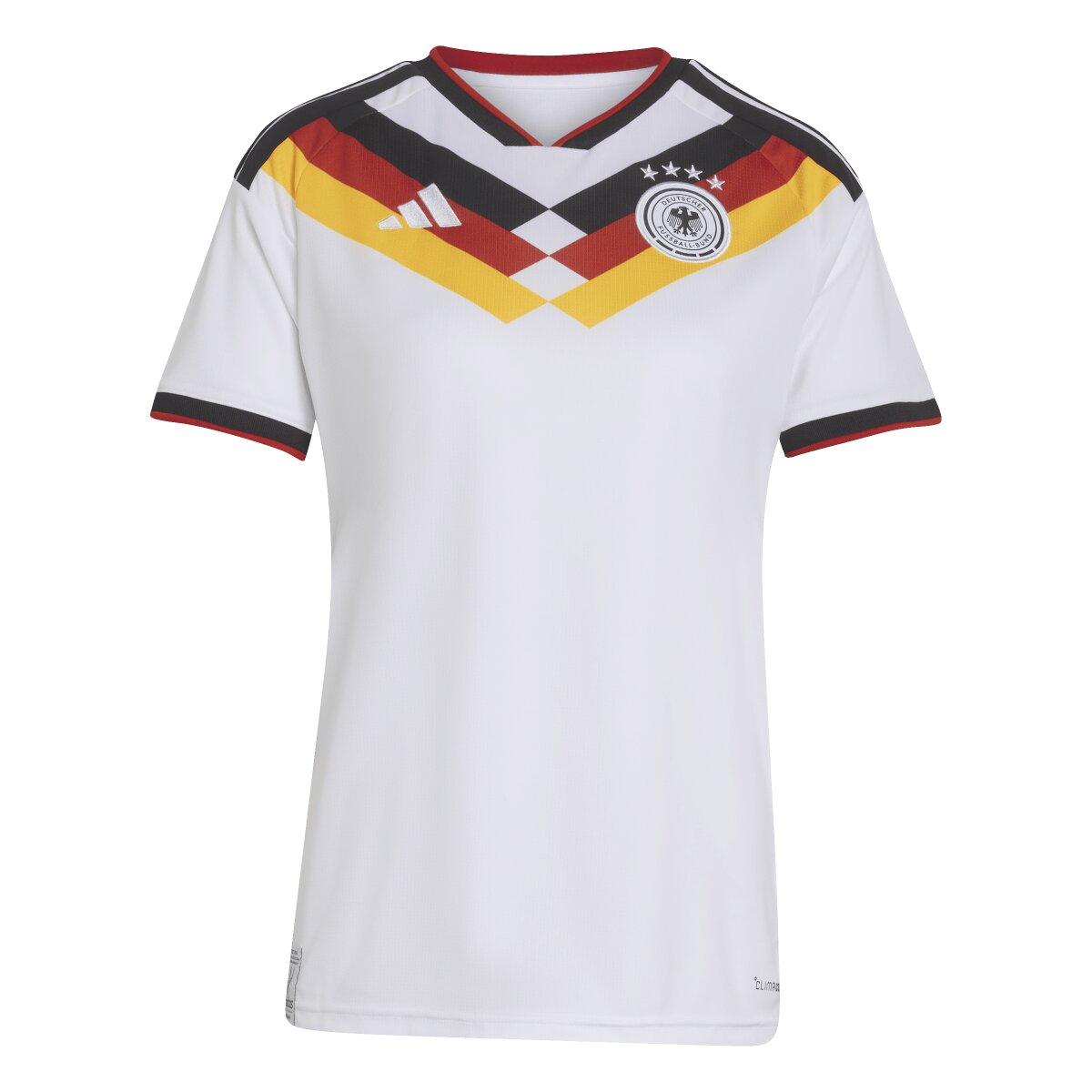 T-shirt de Mulher 1.º Equipamento Alemanha Mundial 2026 Branco-6
