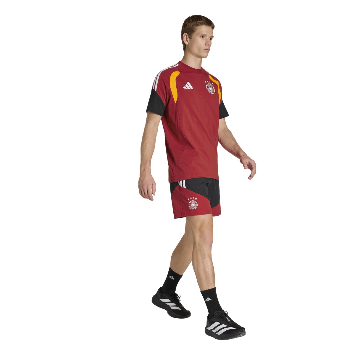T-shirt de Homem Alemanha Mundial 2026 Tiro Vermelho-3