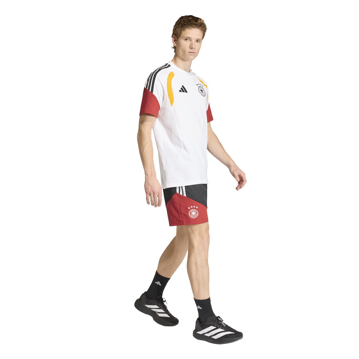 T-shirt de Homem Alemanha Mundial 2026 Tiro Branco-3