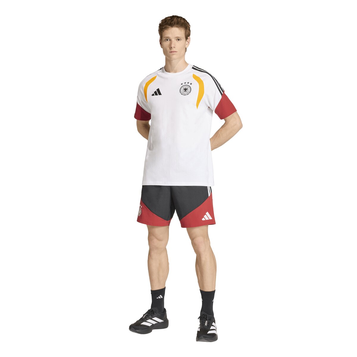 T-shirt de Homem Alemanha Mundial 2026 Tiro Branco-4