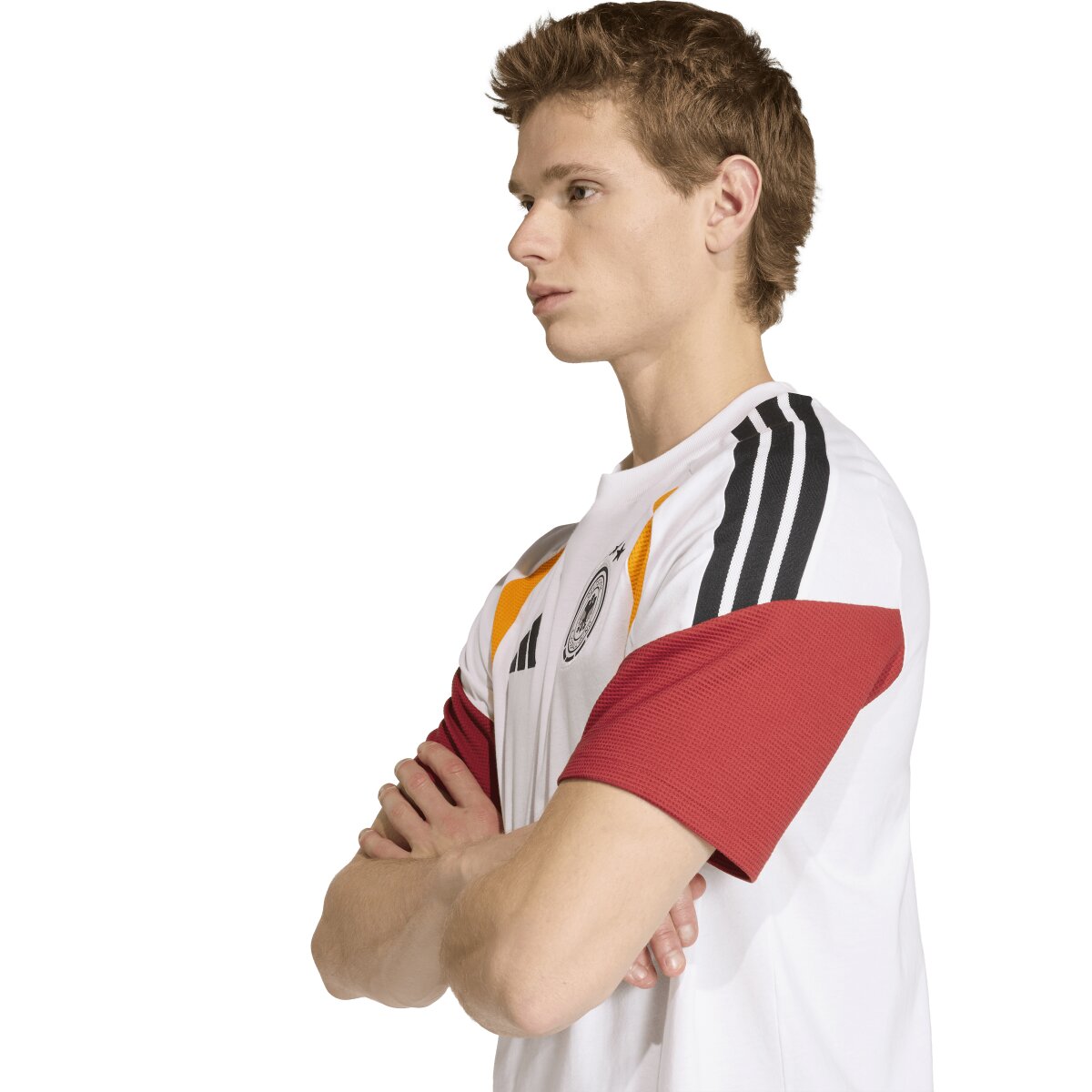 T-shirt de Homem Alemanha Mundial 2026 Tiro Branco-6
