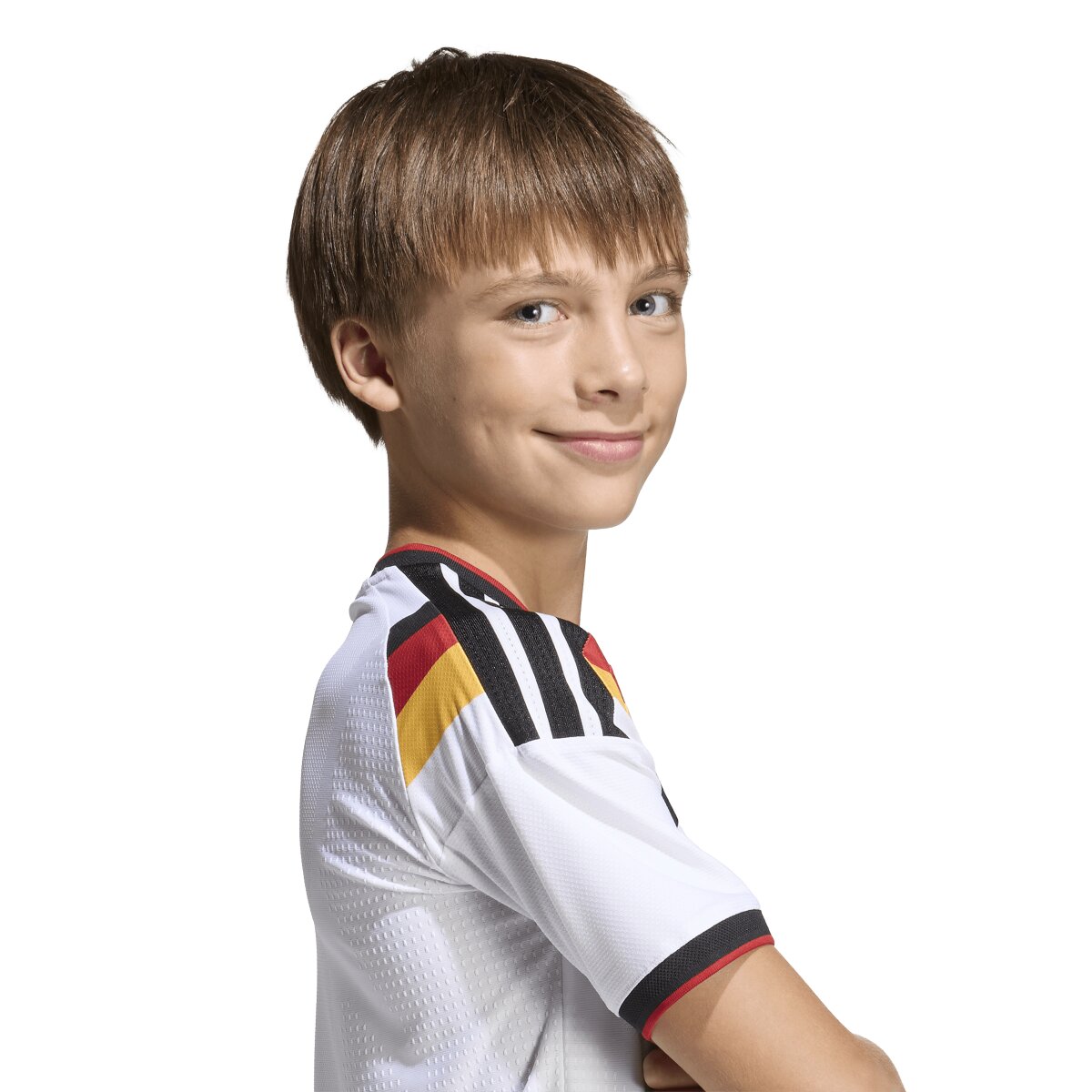 T-shirt de Criança 1.º Equipamento Alemanha Mundial 2026 Branco-5