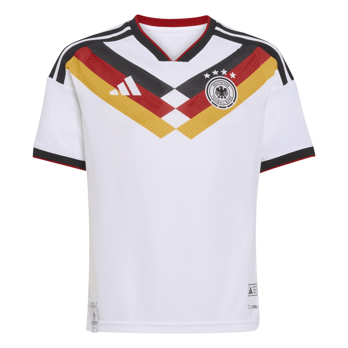 T-shirt de Criança 1.º Equipamento Alemanha Mundial 2026 Branco-6