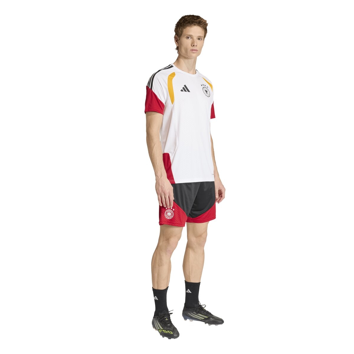 T-shirt de Homem Alemanha Mundial 2026 Tiro Treino Branco-3