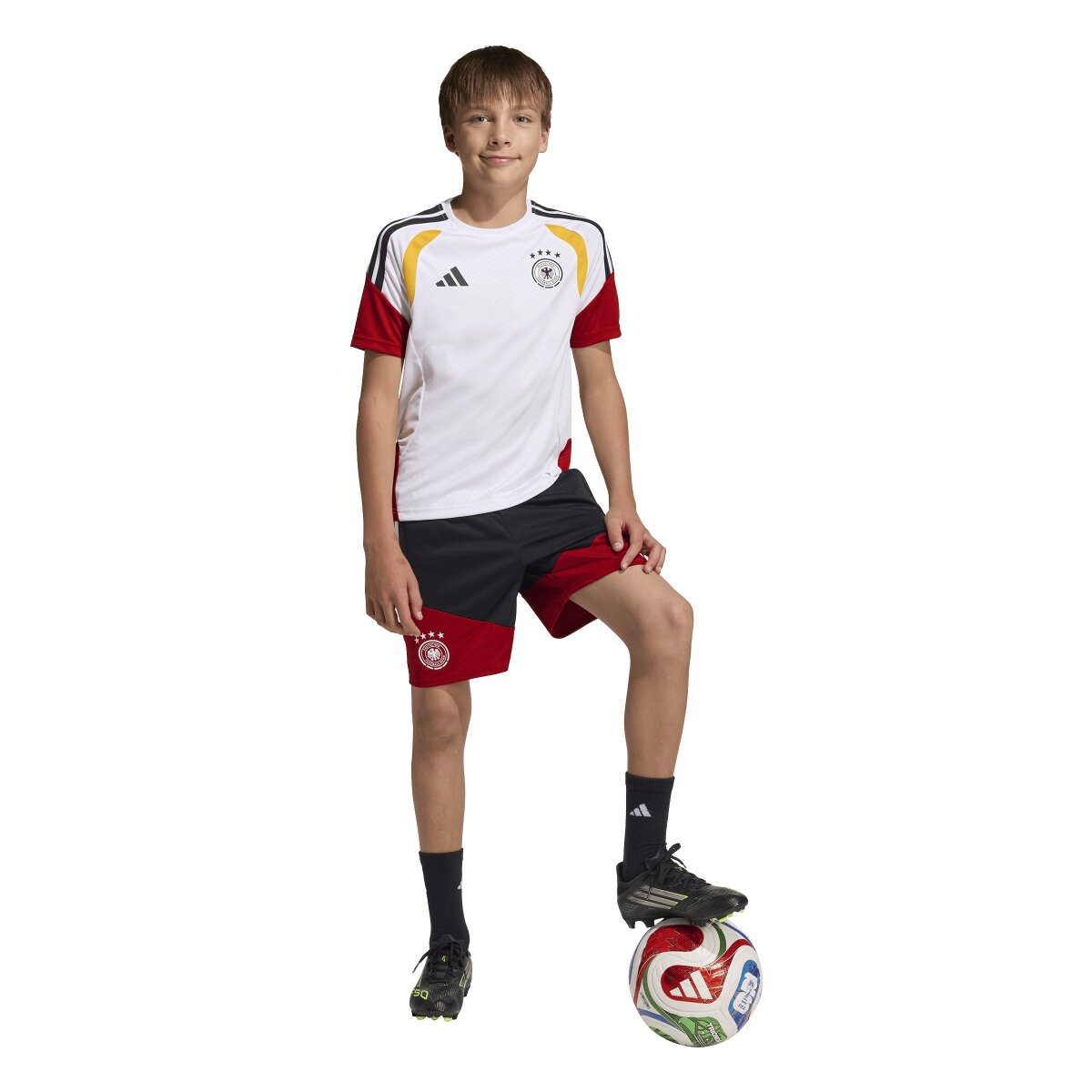 T-shirt de Criança Alemanha Mundial 2026 Tiro Treino Branco-3