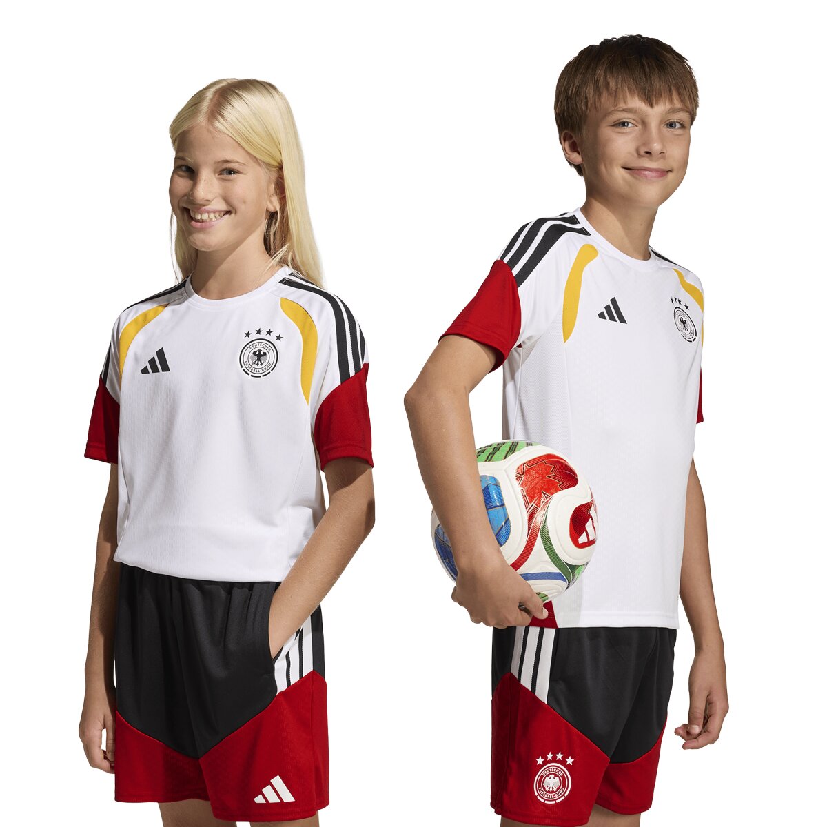 T-shirt de Criança Alemanha Mundial 2026 Tiro Treino Branco-7