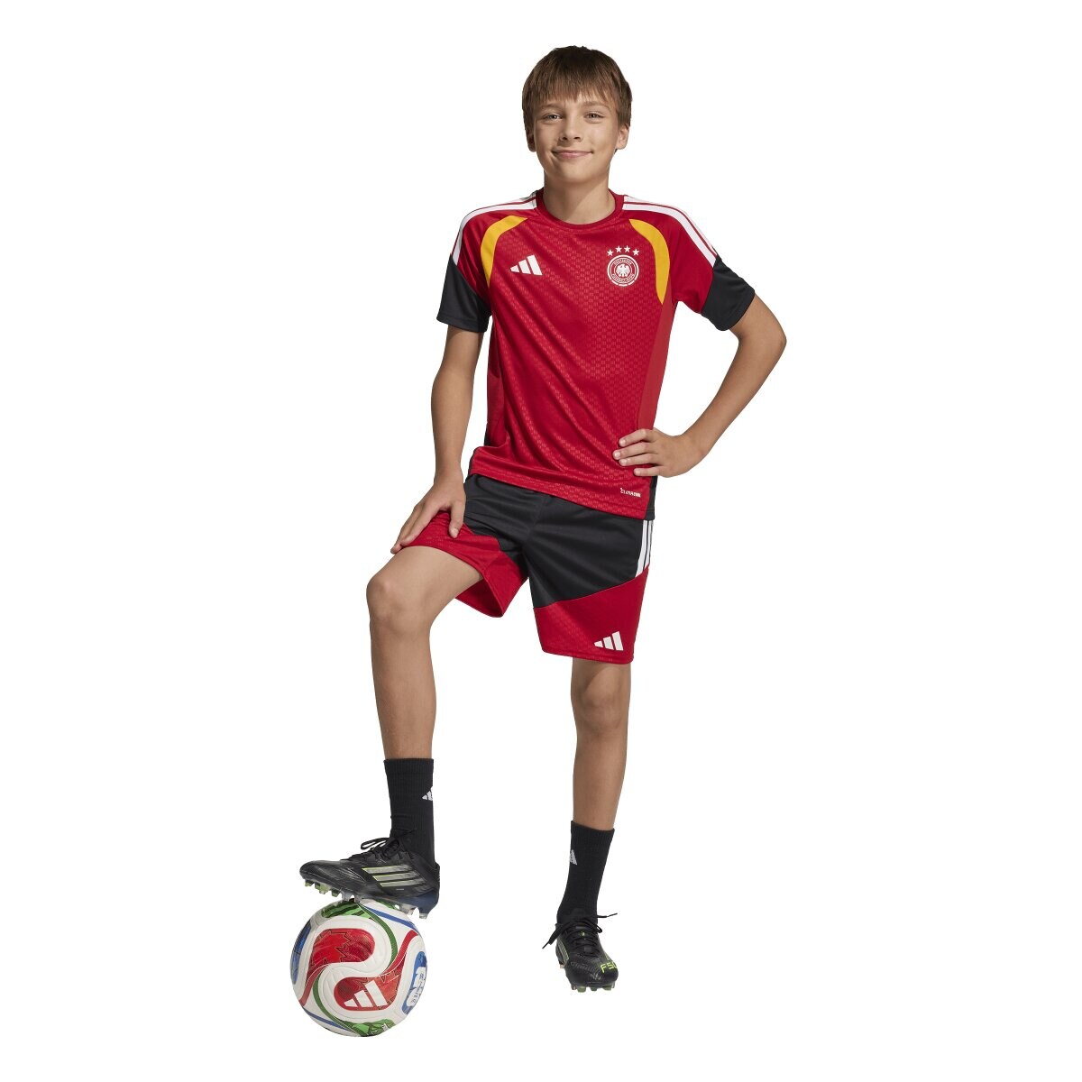 T-shirt de Criança Alemanha Mundial 2026 Tiro Treino Vermelho-3