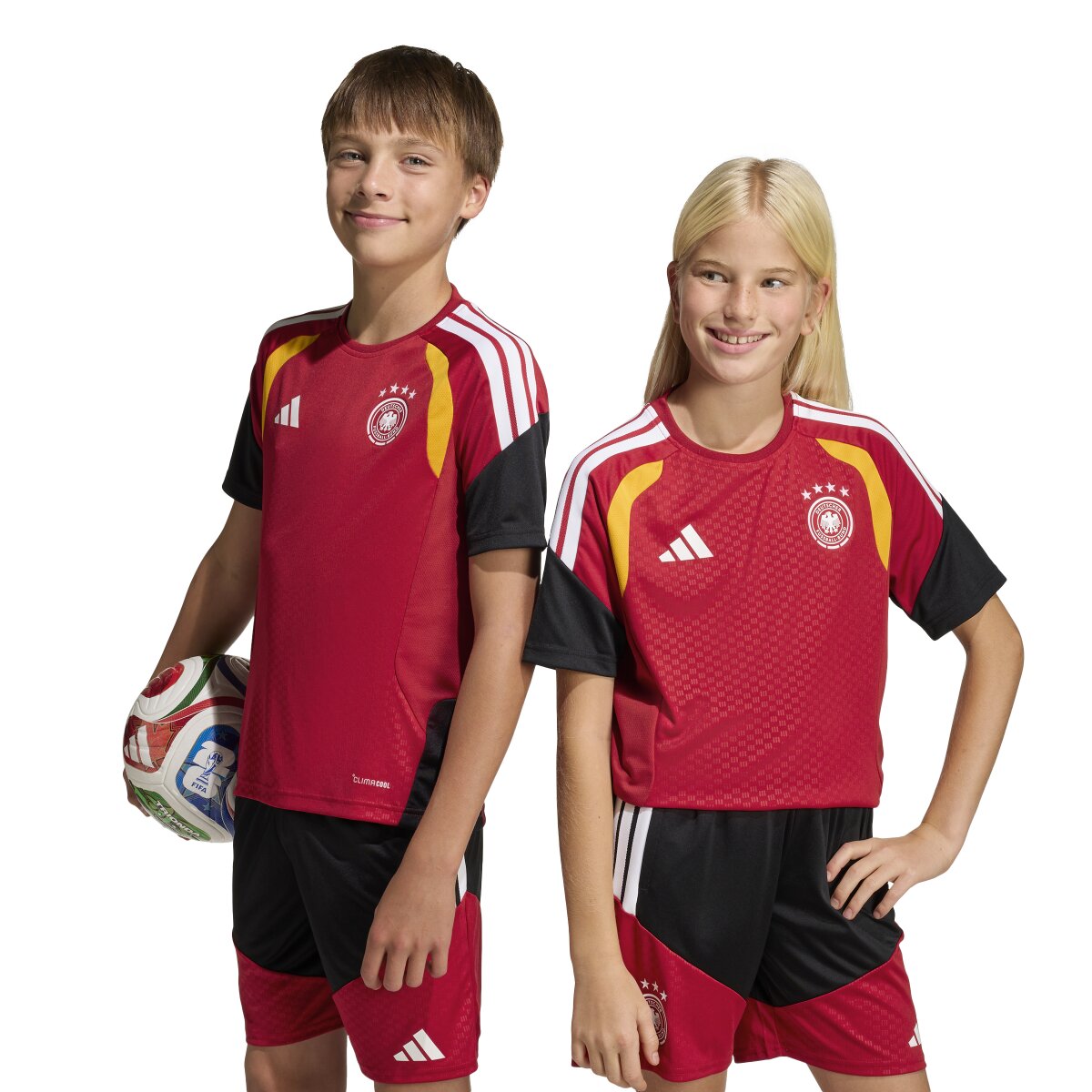 T-shirt de Criança Alemanha Mundial 2026 Tiro Treino Vermelho-7