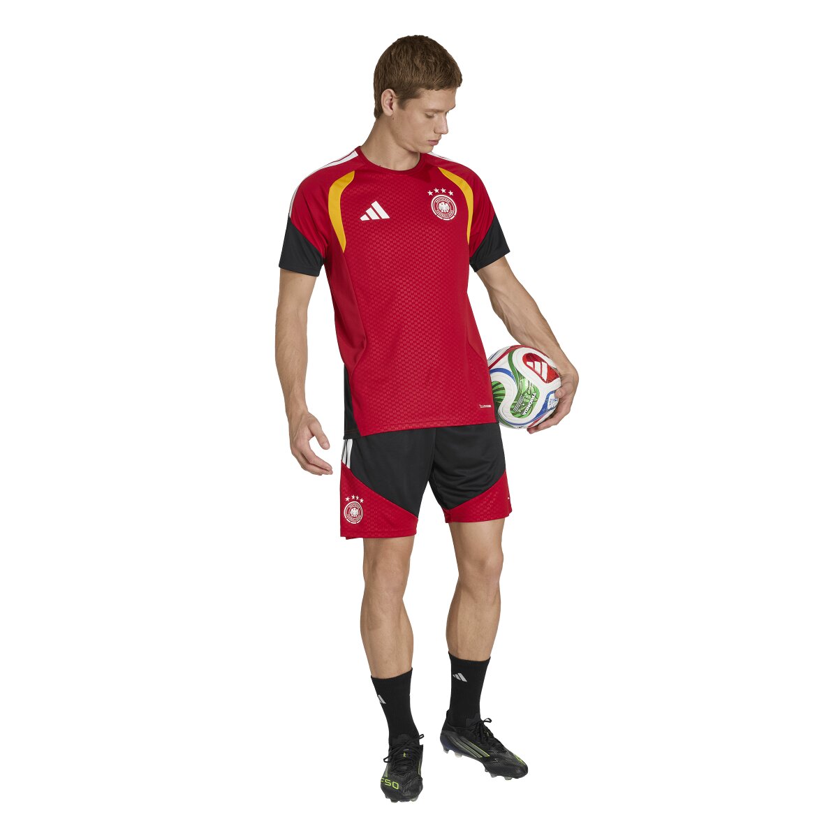 Calções de Homem Alemanha Mundial 2026 Tiro Treino Preto-3