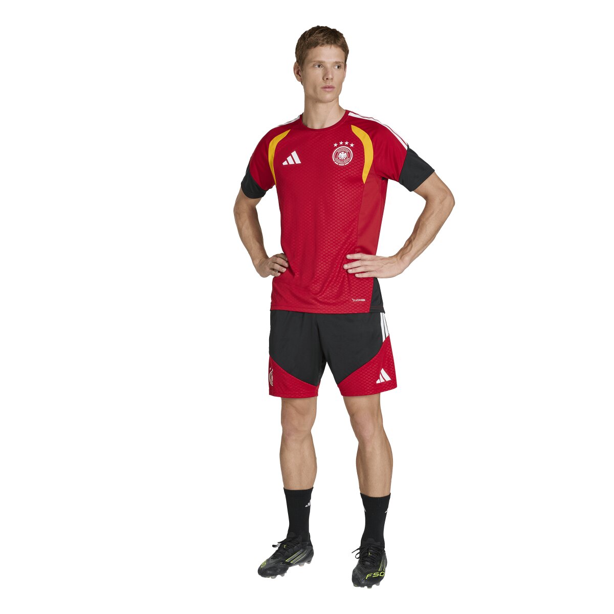 Calções de Homem Alemanha Mundial 2026 Tiro Treino Preto-4