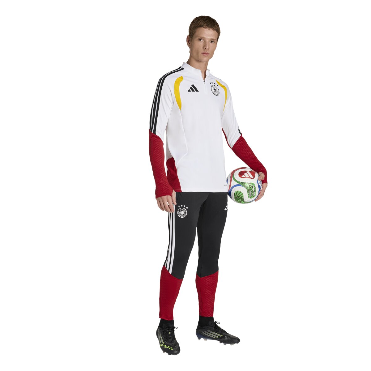 T-shirt de Homem Alemanha Mundial 2026 Tiro Treino Branco-3
