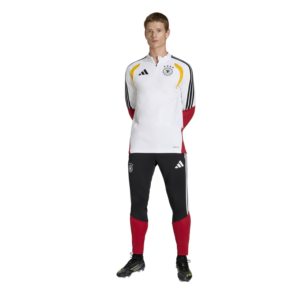 T-shirt de Homem Alemanha Mundial 2026 Tiro Treino Branco-4