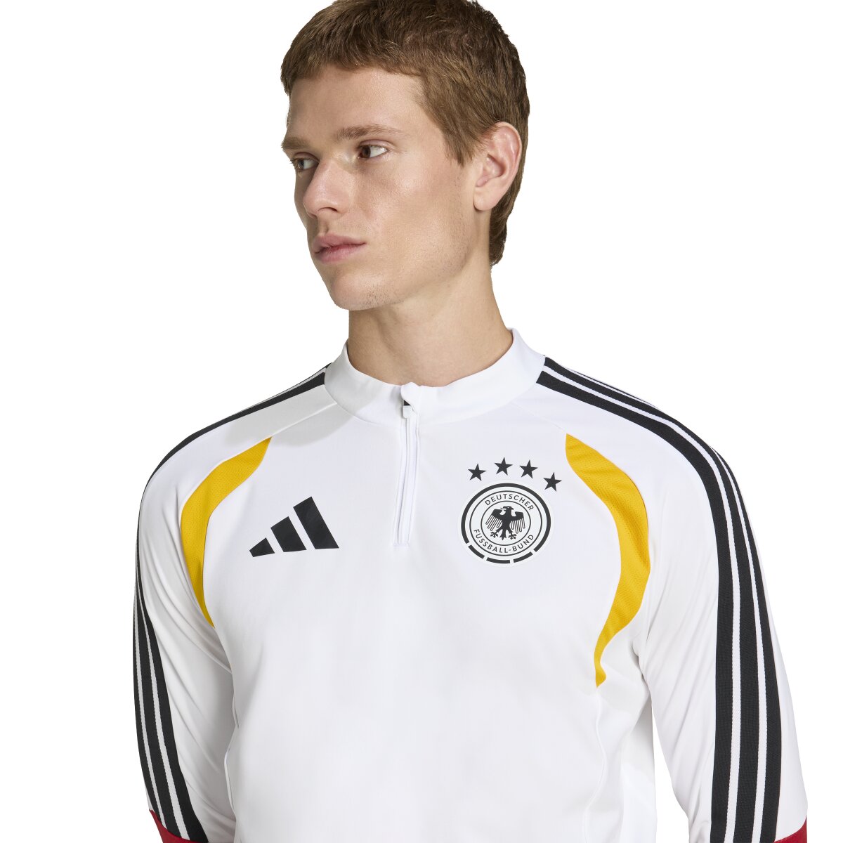 T-shirt de Homem Alemanha Mundial 2026 Tiro Treino Branco-5