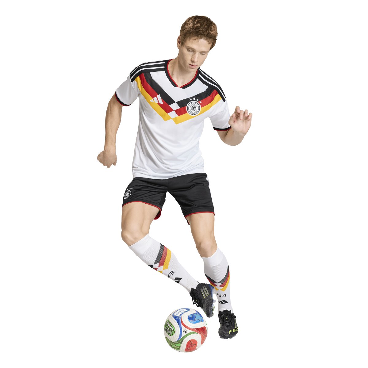 T-shirt de Homem 1.º Equipamento Alemanha Mundial 2026 Branco-3