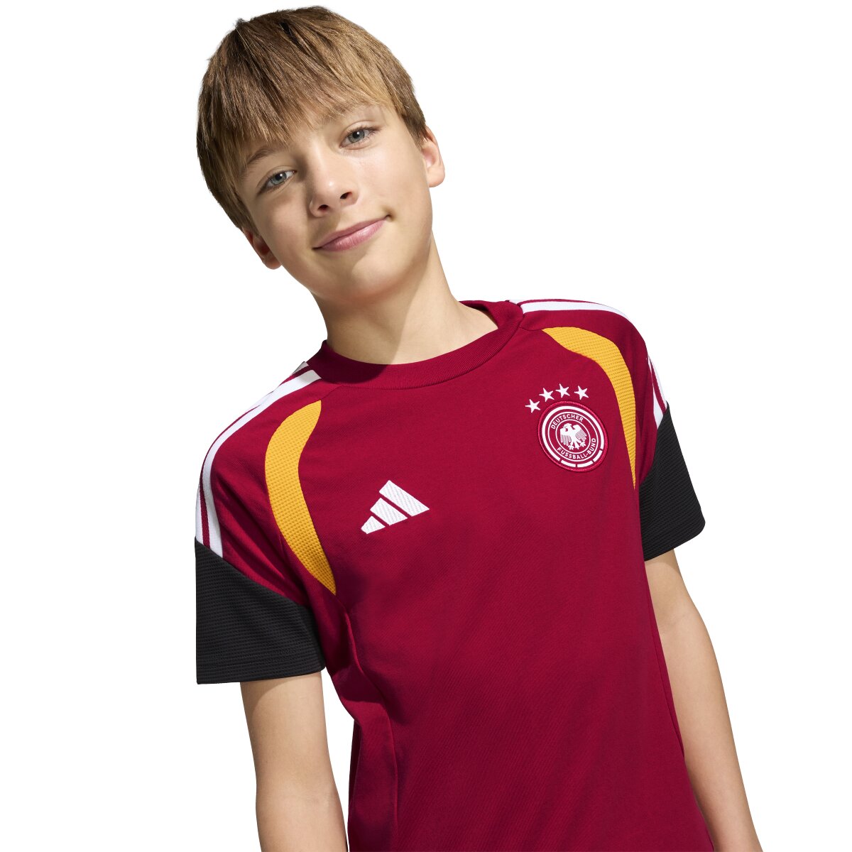T-shirt de Criança Alemanha Mundial 2026 Tiro Sweat Vermelho-5