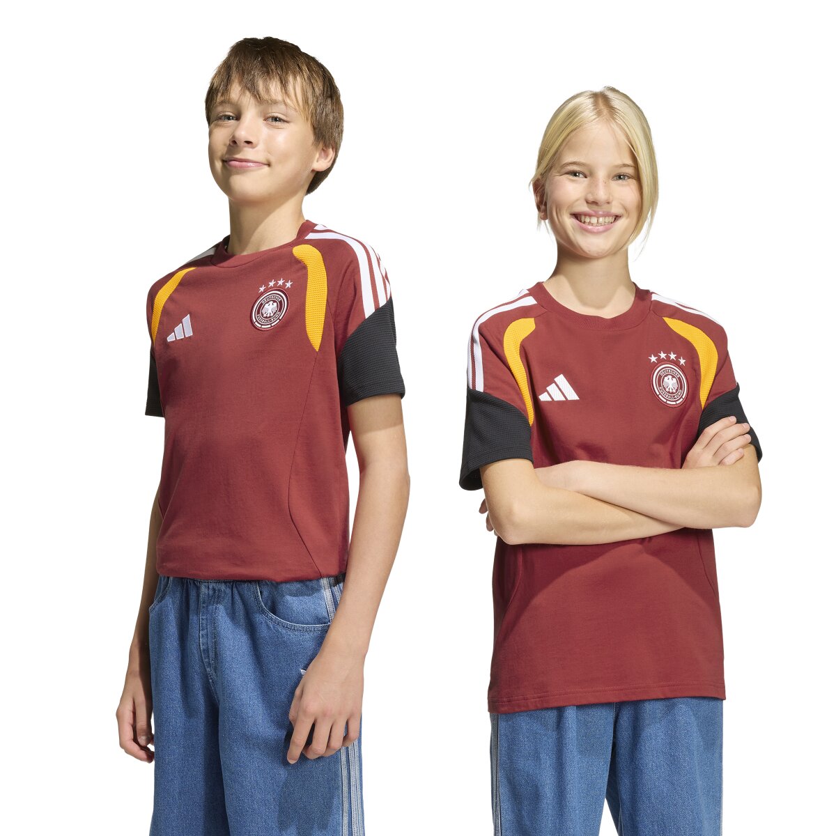T-shirt de Criança Alemanha Mundial 2026 Tiro Sweat Vermelho-7
