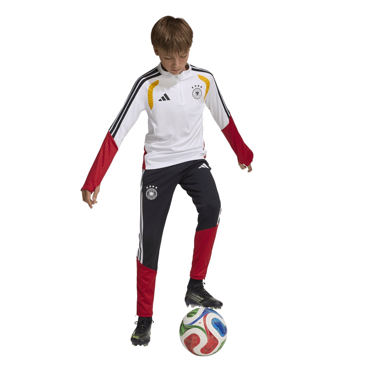 T-shirt de Criança Alemanha Mundial 2026 Tiro Treino Branco-3
