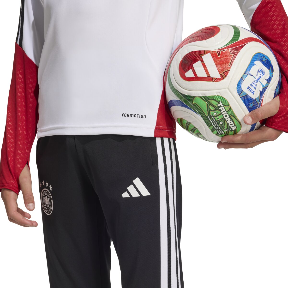 T-shirt de Criança Alemanha Mundial 2026 Tiro Treino Branco-5
