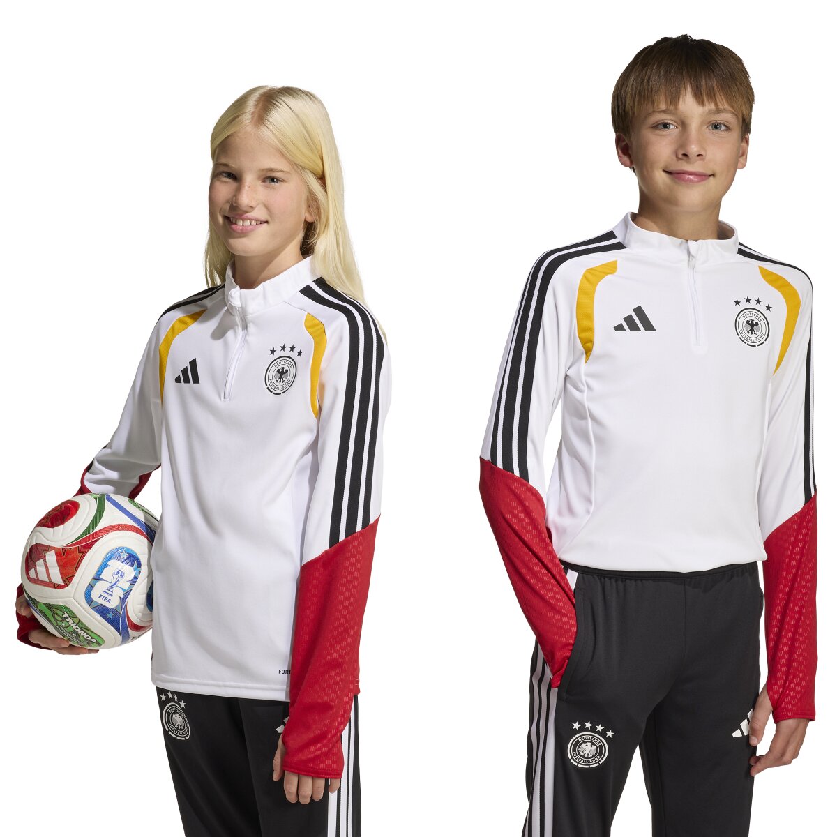 T-shirt de Criança Alemanha Mundial 2026 Tiro Treino Branco-7