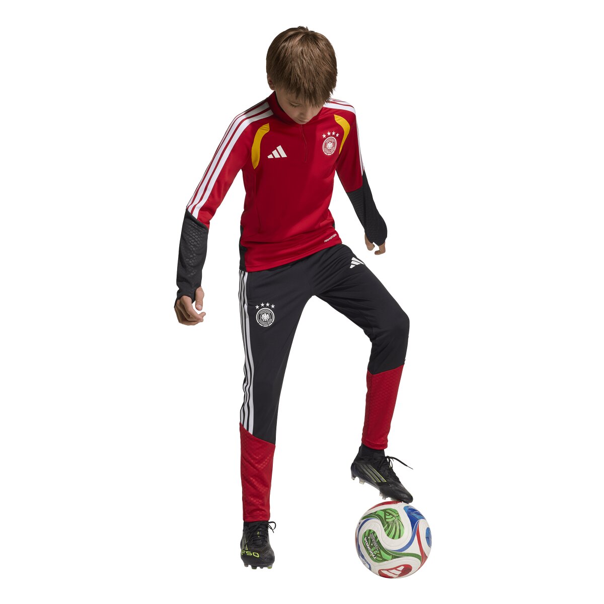 T-shirt de Criança Alemanha Mundial 2026 Tiro Treino Vermelho-3