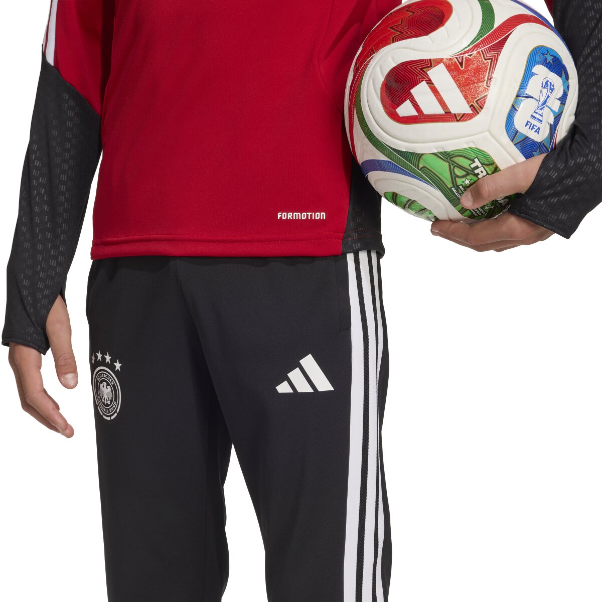 T-shirt de Criança Alemanha Mundial 2026 Tiro Treino Vermelho-5
