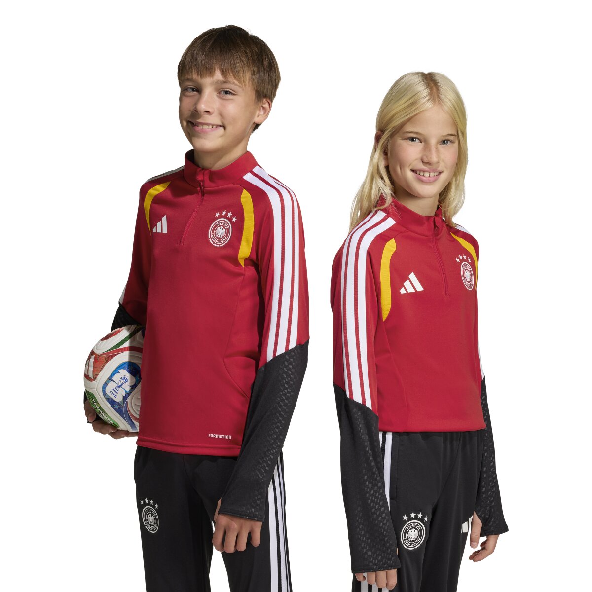T-shirt de Criança Alemanha Mundial 2026 Tiro Treino Vermelho-7