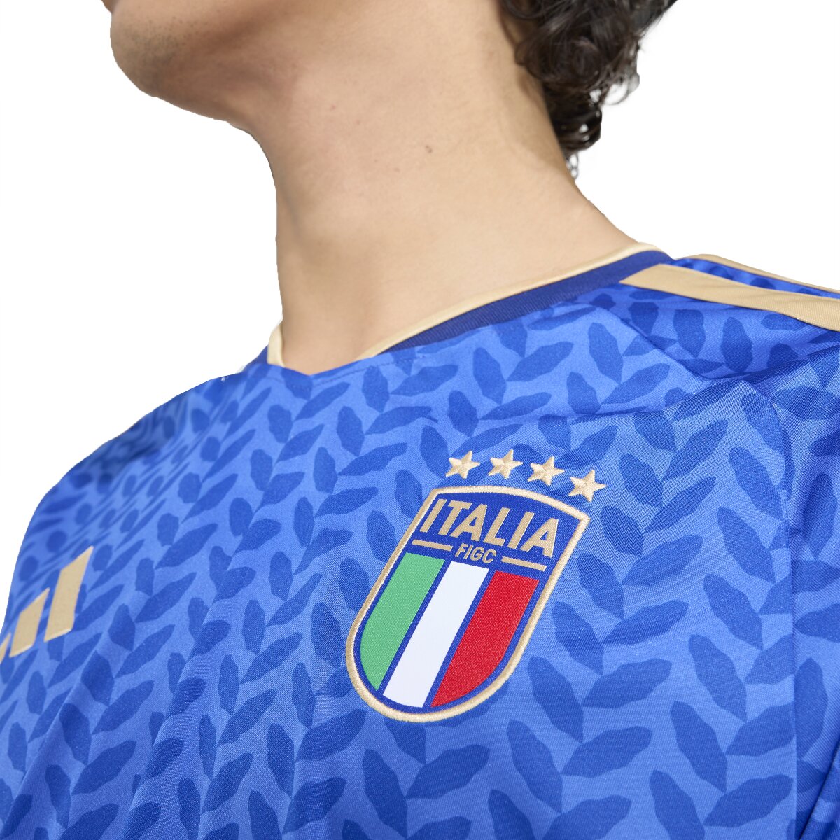 T-shirt de Homem 1.º Equipamento Itália Mundial 2026 Azul-5