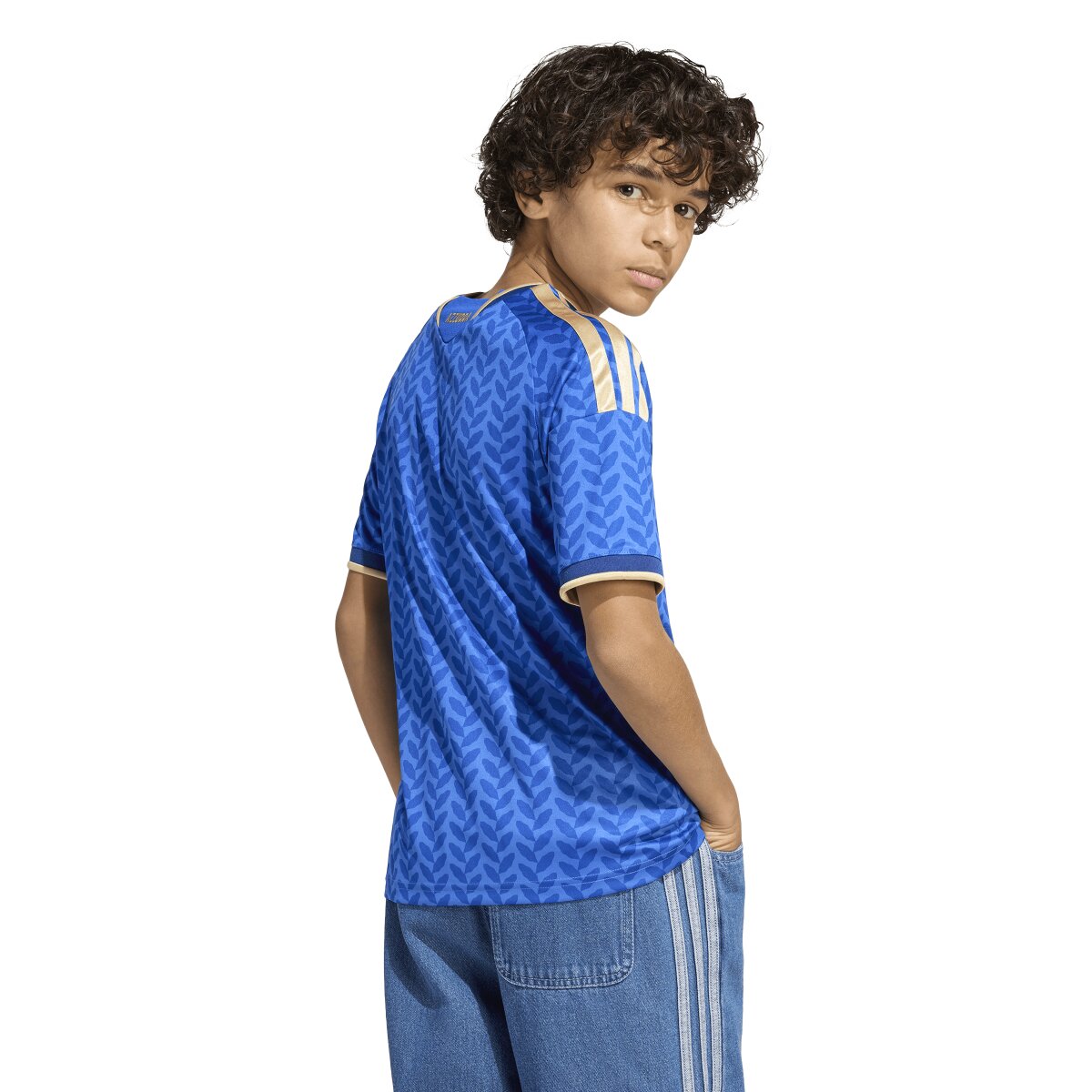 T-shirt de Criança 1.º Equipamento Itália Mundial 2026 Azul-2