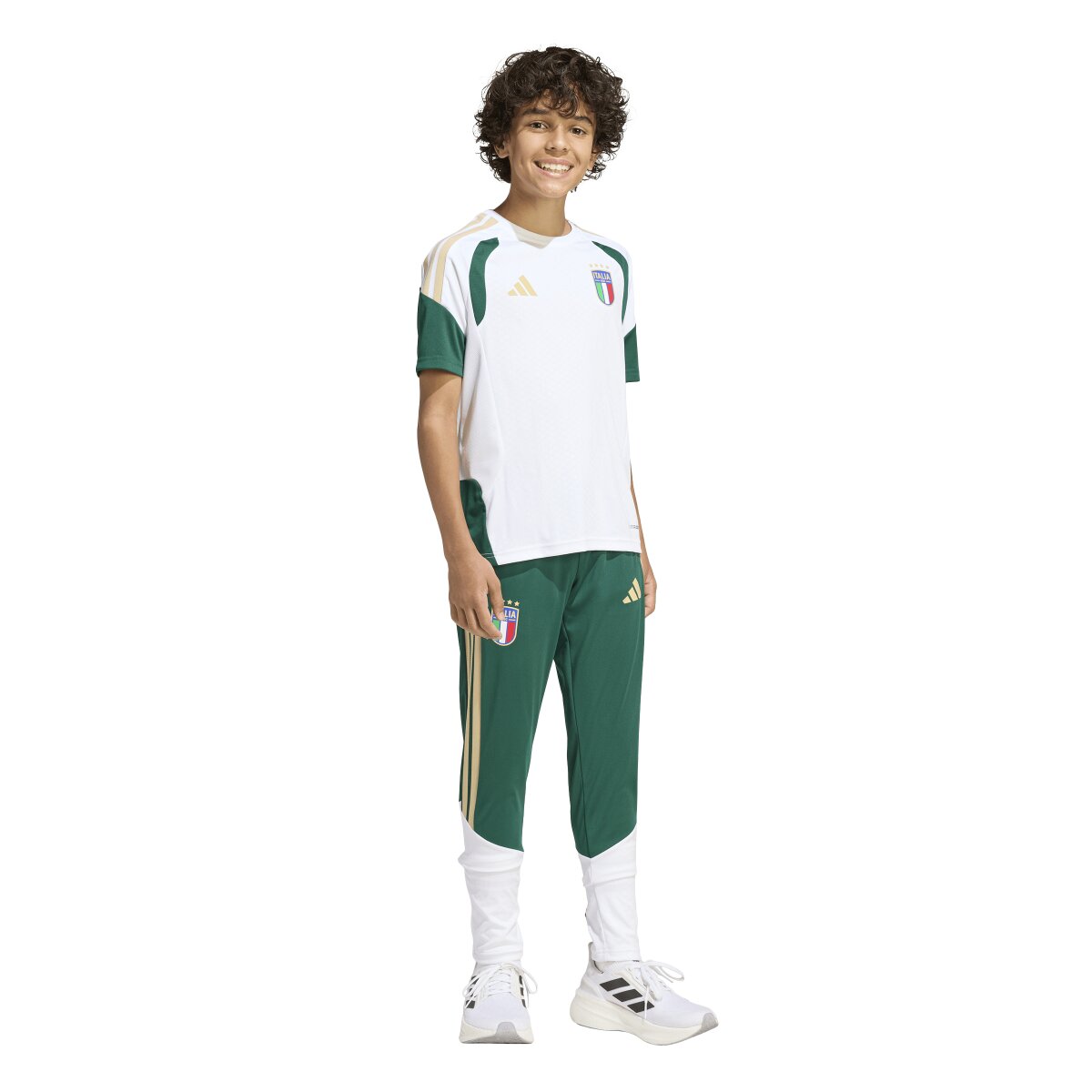 T-shirt de Criança Itália Mundial 2026 Tiro Treino Branco-3