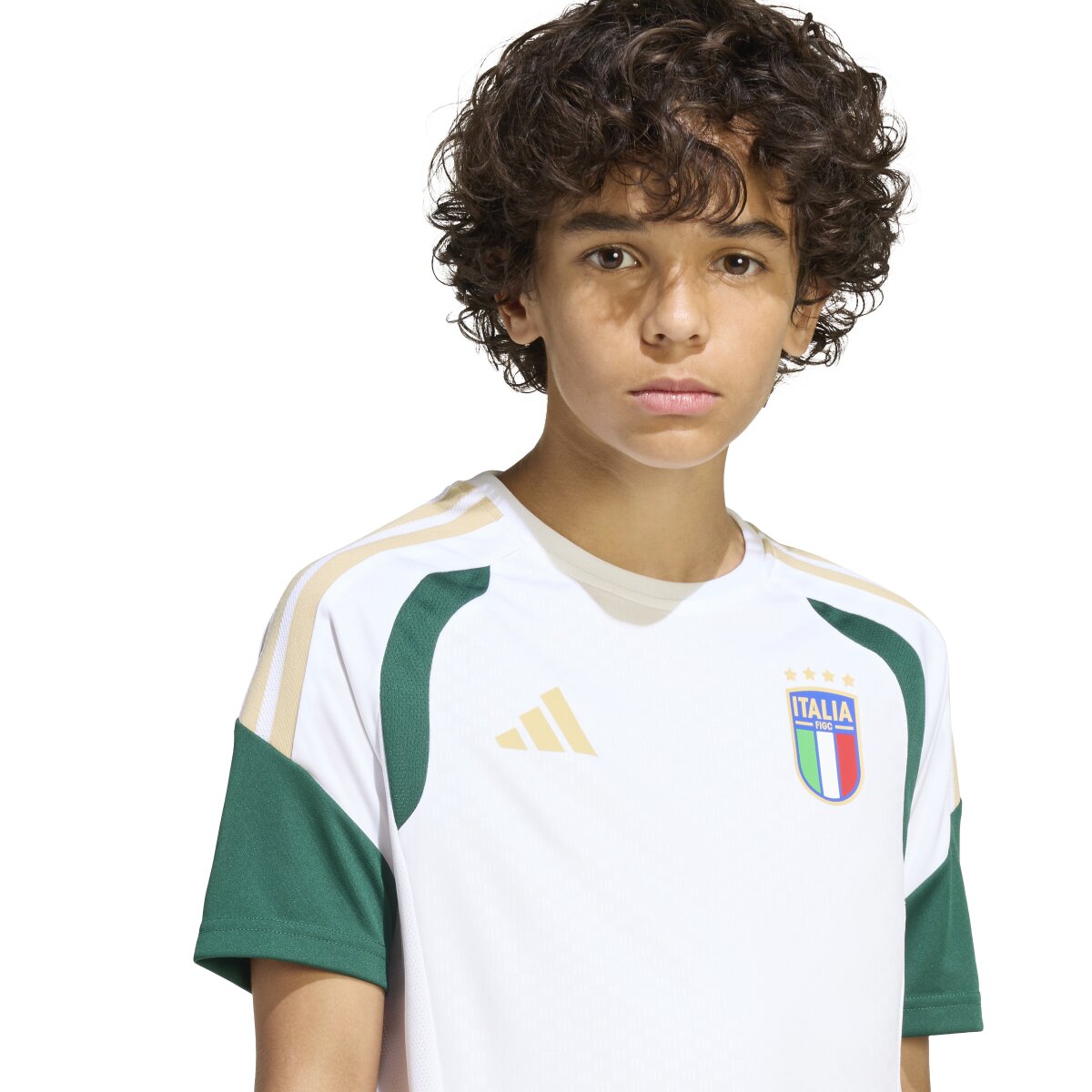 T-shirt de Criança Itália Mundial 2026 Tiro Treino Branco-5