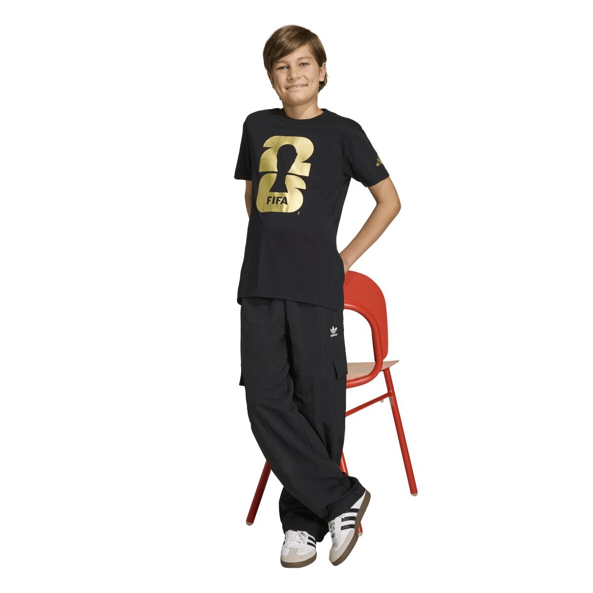 T-shirt de Criança FIFA World Cup Mundial 2026 Preto-3