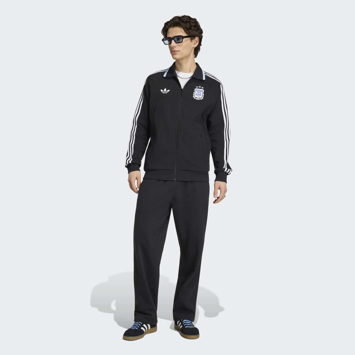 Sweatshirt de Homem Argentina Anthem Jacket Originals Preto-3
